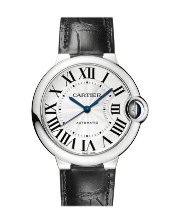 Cartier Ballon Bleu 36mm Strap Silver Dial WSBB0028