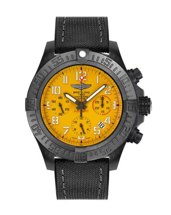 Breitling Avenger hurricane Cobra Yellow 45mm BLACK FABRIC XB0180E4 I534