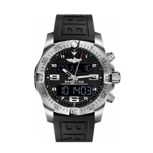 Breitling Exospace B55 46mm Black Rubber Deployment EB5510H1 BE79