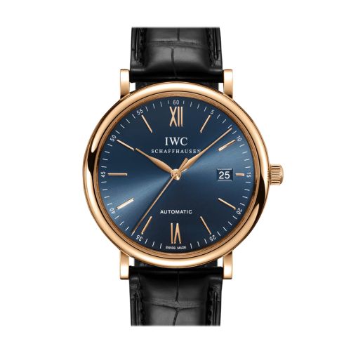 IWC Portofino Rose Gold on Strap Watch IW356522